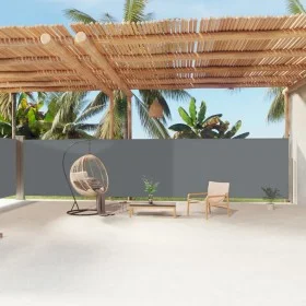 Anthracite retractable side awning 180x1200 cm by vidaXL, Umbrellas - Ref: Foro24-318074, Price: 156,27 €, Discount: %