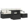Juego de Sofás de Jardín de 6 Piezas con Cojines Negro Poliratán von , Outdoor-Sofas - Ref: Foro24-3361116, Preis: 416,06 €, ...