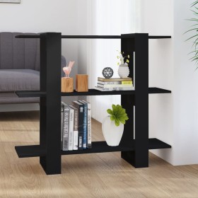 Schwarzes Regal/Raumteiler 100x30x87 cm von vidaXL, Bücherregale und Regale - Ref: Foro24-811548, Preis: 46,03 €, Rabatt: %