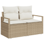 Conjunto de Sofá de Jardín de 7 Piezas con Cojines en Ratán Beige | Foro24.es | Tu tienda online para hogar, jardín y más Foro24.es