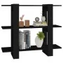 Schwarzes Regal/Raumteiler 100x30x87 cm von vidaXL, Bücherregale und Regale - Ref: Foro24-811548, Preis: 45,24 €, Rabatt: %
