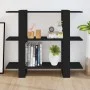 Schwarzes Regal/Raumteiler 100x30x87 cm von vidaXL, Bücherregale und Regale - Ref: Foro24-811548, Preis: 45,24 €, Rabatt: %