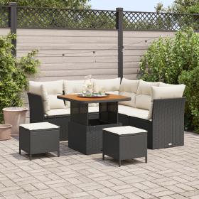 Conjunto de Sofás de Jardín de 8 Piezas con