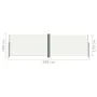 Toldo lateral retráctil color crema 180x600 cm von vidaXL, Sonnenschirme - Ref: Foro24-318001, Preis: 73,69 €, Rabatt: %