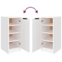 Mueble zapatero de madera contrachapada blanco 30x35x70 cm de vidaXL, Zapateros y organizadores de calzado - Ref: Foro24-8114...