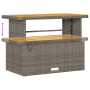 Conjunto de Sofá de Jardín de 10 Piezas con Cojines Gris Ratán Poliéster Acacia | Foro24.es | Tu tienda online para hogar, jardín y más Foro24.es