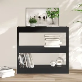 Black shelving/space divider 80x30x72 cm by vidaXL, Bookcases and shelves - Ref: Foro24-811692, Price: 58,06 €, Discount: %