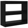 Black shelving/space divider 80x30x72 cm by vidaXL, Bookcases and shelves - Ref: Foro24-811692, Price: 58,29 €, Discount: %