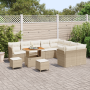 Juego de Sofá de Jardín de 12 Piezas con Cojines Beige Rattan Acacia | Foro24.es | Tu tienda online para hogar, jardín y más Foro24.es