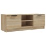 TV-Schrank aus Sonoma-Eichensperrholz, 102 x 35 x 36,5 cm von vidaXL, TV-Möbel - Ref: Foro24-811514, Preis: 78,63 €, Rabatt: %