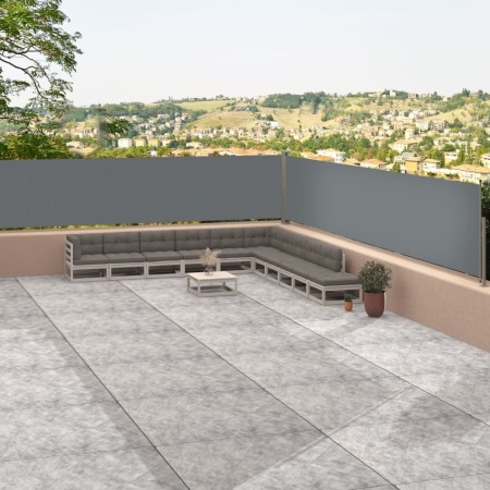 Anthrazitfarbene einziehbare Seitenmarkise 117x1200 cm von vidaXL, Sonnenschirme - Ref: Foro24-318056, Preis: 106,56 €, Rabat...