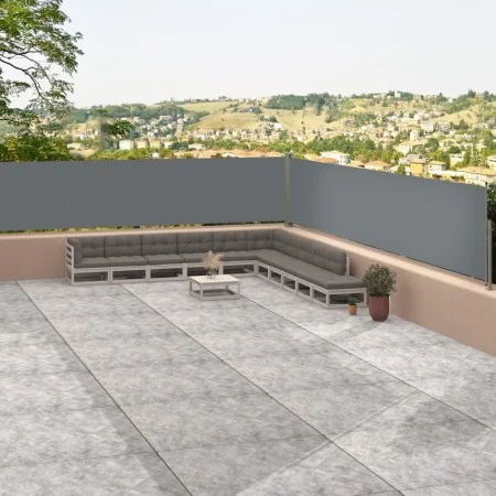 Anthrazitfarbene einziehbare Seitenmarkise 117x1200 cm von vidaXL, Sonnenschirme - Ref: Foro24-318056, Preis: 71,16 €, Rabatt: %