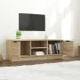 TV-Schrank aus Sonoma-Eichensperrholz, 102 x 35 x 36,5 cm von vidaXL, TV-Möbel - Ref: Foro24-811514, Preis: 72,16 €, Rabatt: %