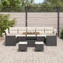 Set de Sofá de Jardín de 10 Piezas con Cojines Rattan Negro Acacia von , Outdoor-Sofas - Ref: Foro24-3361600, Preis: 586,38 €...