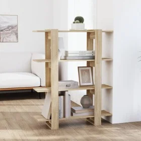 Shelving/space divider Sonoma oak color 100x30x123.5 cm by vidaXL, Bookcases and shelves - Ref: Foro24-811541, Price: 59,33 €...