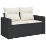 Set de Sofás de Jardín de 8 Piezas con Cojines de Poliratán Negro Acacia | Foro24.es | Tu tienda online para hogar, jardín y más Foro24.es