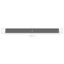 Anthracite retractable side awning 117x1200 cm by vidaXL, Umbrellas - Ref: Foro24-318056, Price: 106,33 €, Discount: %