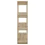 Estantería/divisor espacios color roble Sonoma 100x30x123,5 cm de vidaXL, Librerías y estanterías - Ref: Foro24-811541, Preci...