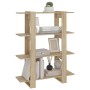 Regal/Raumteiler Sonoma-Eiche Farbe 100x30x123,5 cm von vidaXL, Bücherregale und Regale - Ref: Foro24-811541, Preis: 60,09 €,...