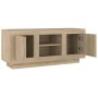 TV-Schrank aus Sonoma-Eichensperrholz, 102 x 35 x 45 cm von vidaXL, TV-Möbel - Ref: Foro24-811793, Preis: 77,31 €, Rabatt: %