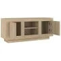 TV-Schrank aus Sonoma-Eichensperrholz, 102 x 35 x 45 cm von vidaXL, TV-Möbel - Ref: Foro24-811793, Preis: 76,07 €, Rabatt: %