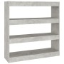 Betongraues Regal/Raumteiler 100x30x103 cm von vidaXL, Bücherregale und Regale - Ref: Foro24-811749, Preis: 52,59 €, Rabatt: %