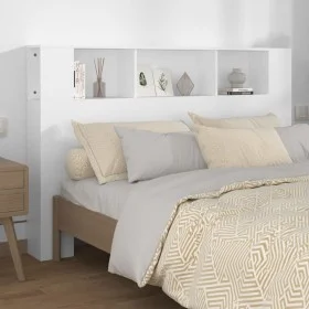 Weißes Kopfteilmöbel 160x18,5x104,5 cm von vidaXL, Kopf- und Fußteile - Ref: Foro24-811934, Preis: 71,12 €, Rabatt: %