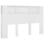 Weißes Kopfteilmöbel 160x18,5x104,5 cm von vidaXL, Kopf- und Fußteile - Ref: Foro24-811934, Preis: 71,12 €, Rabatt: %