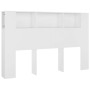 Weißes Kopfteilmöbel 160x18,5x104,5 cm von vidaXL, Kopf- und Fußteile - Ref: Foro24-811934, Preis: 72,06 €, Rabatt: %