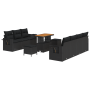 Juego de Sofá de Jardín de 10 Piezas con Cojines Ratán Polipropileno Acacia von , Outdoor-Sofas - Ref: Foro24-3361709, Preis:...
