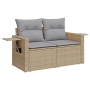 Juego de Sofá de Jardín de 10 Piezas con Cojines Beige Poliratán Acacia | Foro24.es | Tu tienda online para hogar, jardín y más Foro24.es
