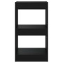 Estantería de libros/divisor de espacios negro 40x30x72 cm