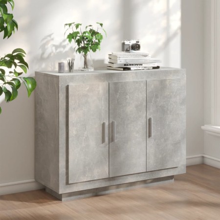 Beton grau Sperrholz Anrichte 92x35x75 cm von vidaXL, Sideboards - Ref: Foro24-811839, Preis: 87,92 €, Rabatt: %