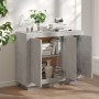 Beton grau Sperrholz Anrichte 92x35x75 cm von vidaXL, Sideboards - Ref: Foro24-811839, Preis: 87,92 €, Rabatt: %