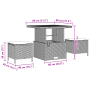 Conjunto de Sofá de Jardín de 12 Piezas con Cojines Negro Poliratán Acacia by , Outdoor sofas - Ref: Foro24-3361909, Price: 8...