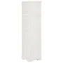 Armario de plástico diseño madera blanco angora 40x43x164 cm de vidaXL, Taquillas y armarios de almacenamiento - Ref: Foro24-...