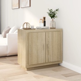 Sonoma oak plywood sideboard 80x40x75 cm by vidaXL, Sideboards - Ref: Foro24-811820, Price: 83,53 €, Discount: %