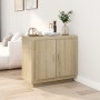 Sideboard aus Sonoma-Eichensperrholz, 80 x 40 x 75 cm von vidaXL, Sideboards - Ref: Foro24-811820, Preis: 83,53 €, Rabatt: %