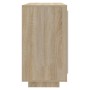 Aparador de madera contrachapada roble Sonoma 80x40x75 cm de vidaXL, Aparadores - Ref: Foro24-811820, Precio: 83,43 €, Descue...