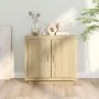 Sideboard aus Sonoma-Eichensperrholz, 80 x 40 x 75 cm von vidaXL, Sideboards - Ref: Foro24-811820, Preis: 85,34 €, Rabatt: %