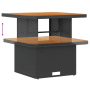 Conjunto de Sofá de Jardín de 9 piezas con Cojines Ratán Sintético Negro Acacia by , Outdoor sofas - Ref: Foro24-3361954, Pri...