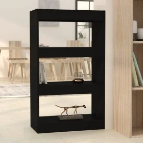Black engineered wood shelf/divider 60x30x103 cm by vidaXL, Bookcases and shelves - Ref: Foro24-811656, Price: 52,45 €, Disco...
