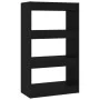 Black engineered wood shelf/divider 60x30x103 cm by vidaXL, Bookcases and shelves - Ref: Foro24-811656, Price: 52,45 €, Disco...