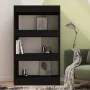 Black engineered wood shelf/divider 60x30x103 cm by vidaXL, Bookcases and shelves - Ref: Foro24-811656, Price: 52,45 €, Disco...