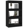 Black engineered wood shelf/divider 60x30x103 cm by vidaXL, Bookcases and shelves - Ref: Foro24-811656, Price: 52,45 €, Disco...
