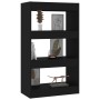 Regal/Trennwand aus schwarzem Holzwerkstoff, 60 x 30 x 103 cm von vidaXL, Bücherregale und Regale - Ref: Foro24-811656, Preis...