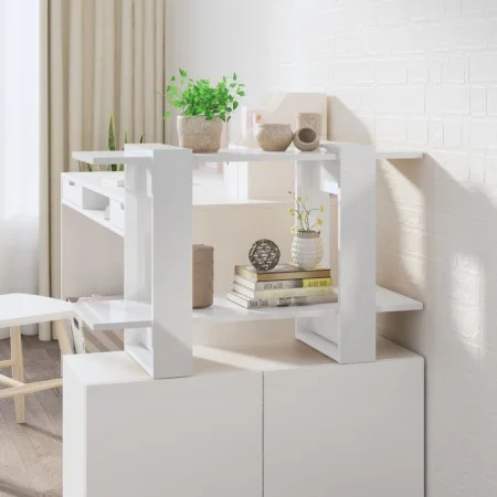 Glossy white shelving/space divider 80x30x51 cm by vidaXL, Bookcases and shelves - Ref: Foro24-811598, Price: 32,31 €, Discou...