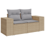 Juego de Sofá de Jardín de 11 Piezas con Cojines Beige Poliratán Acacia | Foro24.es | Tu tienda online para hogar, jardín y más Foro24.es