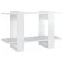 Glossy white shelving/space divider 80x30x51 cm by vidaXL, Bookcases and shelves - Ref: Foro24-811598, Price: 32,31 €, Discou...