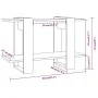 Glossy white shelving/space divider 80x30x51 cm by vidaXL, Bookcases and shelves - Ref: Foro24-811598, Price: 32,31 €, Discou...